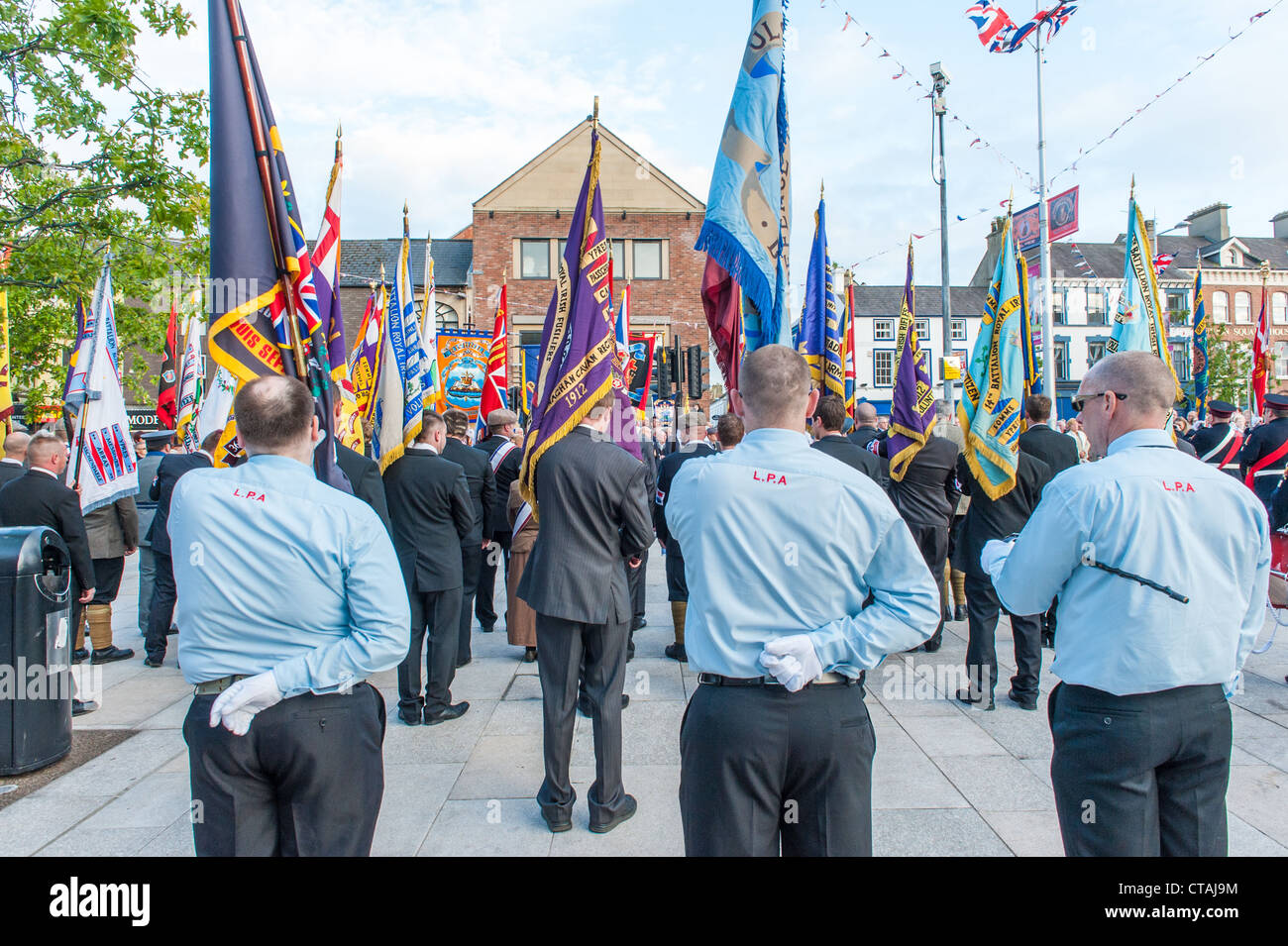 Celebrando l'Ulster Alleanza Foto Stock