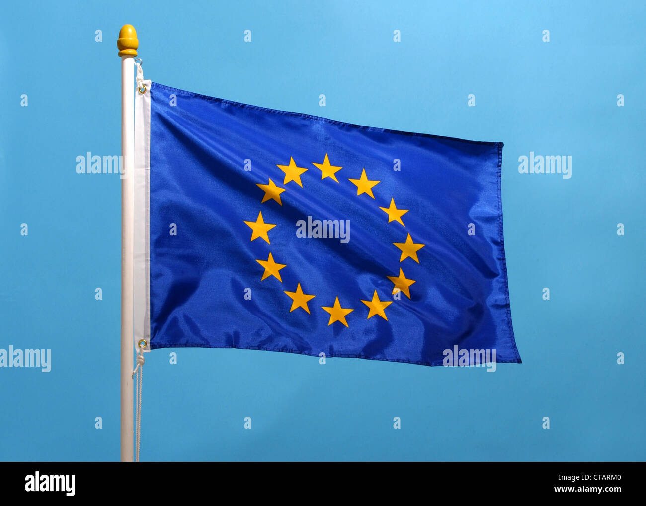 Bandiera dell'Unione europea (UE) Foto Stock