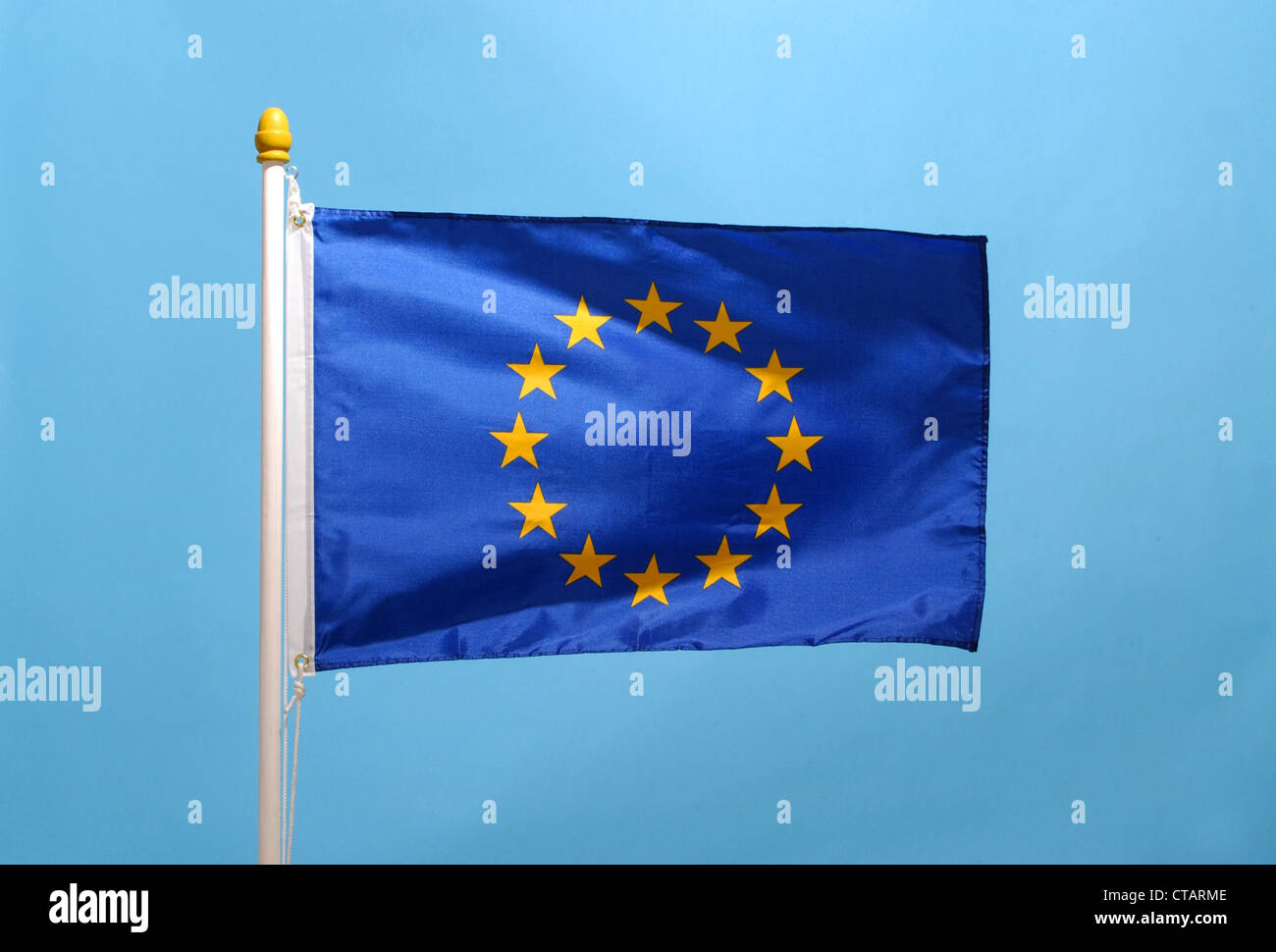 Bandiera dell'Unione europea (UE) Foto Stock