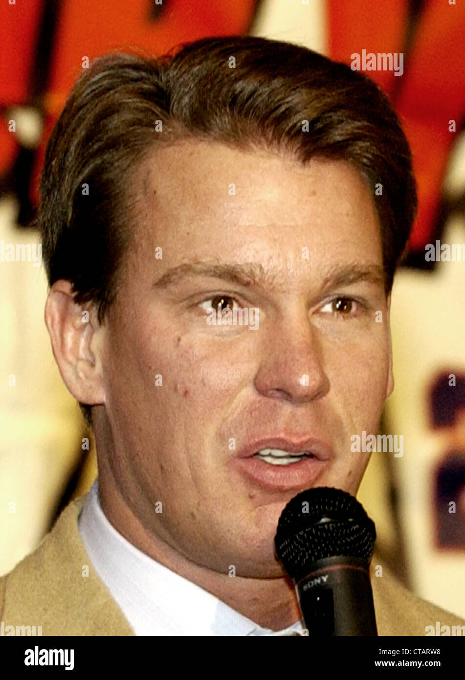 La superstar WWE Smackdown e il tuo voto! Sedia Bradshaw parla a un Smack giù il vostro voto! News conferenza a Washington lunedì Foto Stock