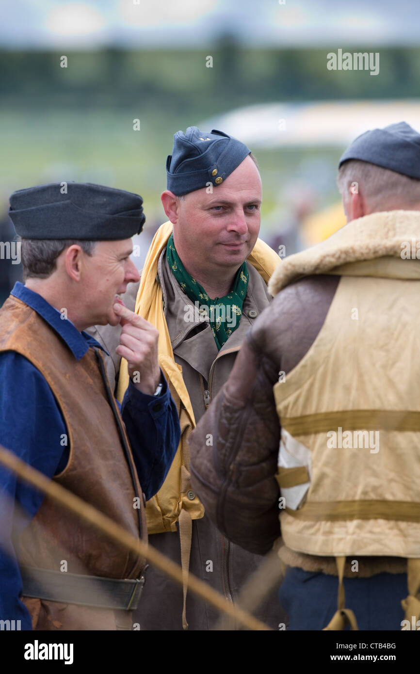 RAF Storia Vivente gruppo presso l'Imperial musei di Guerra Duxford,Cambridgeshire. Foto Stock