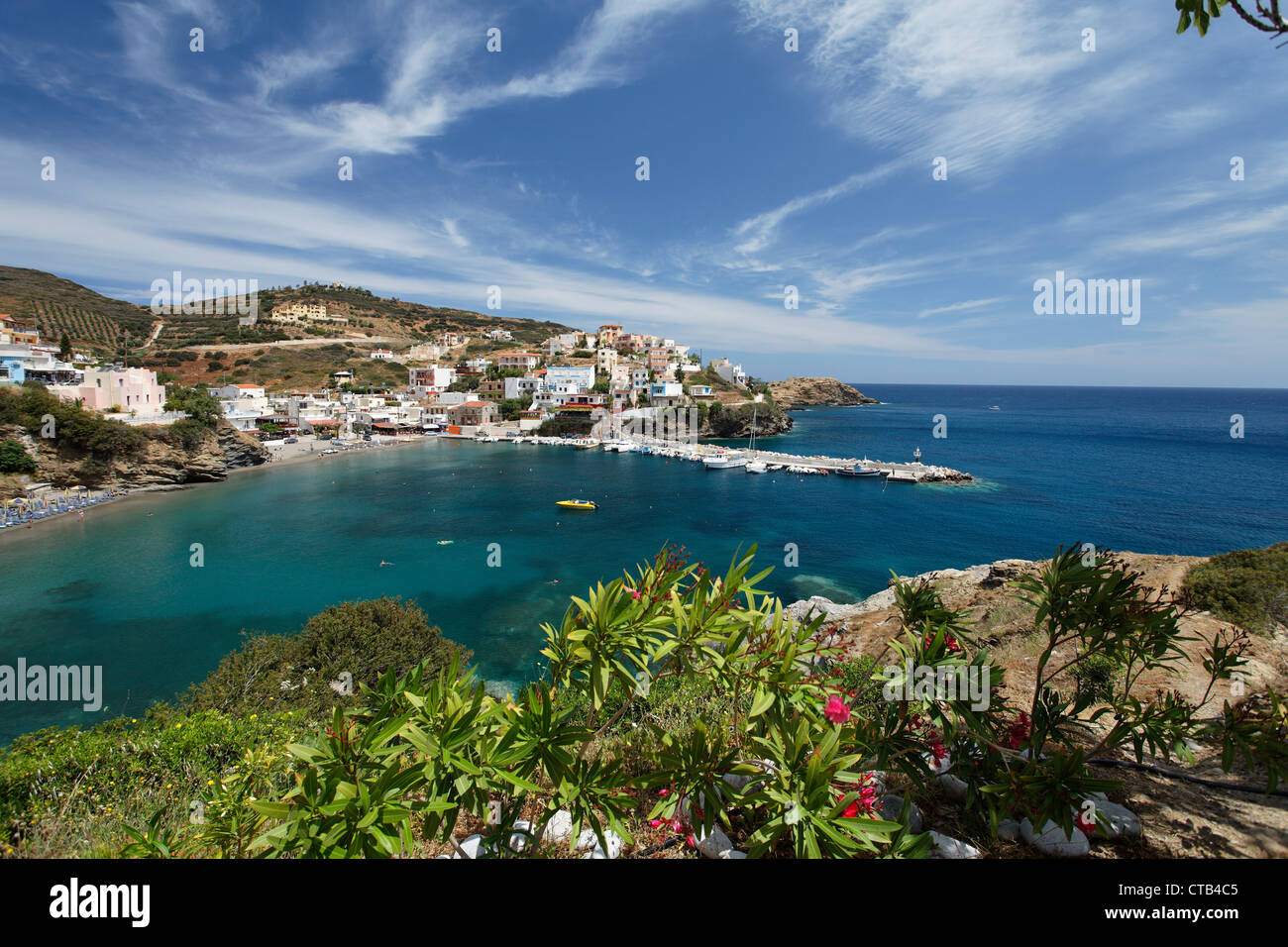 Spiaggia balneare, Bali, Prefettura di Rethimno, Creta, Grecia Foto Stock