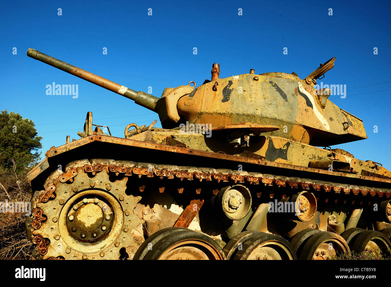 Seconda guerra mondiale tedesco serbatoio militare, Grecia Foto Stock