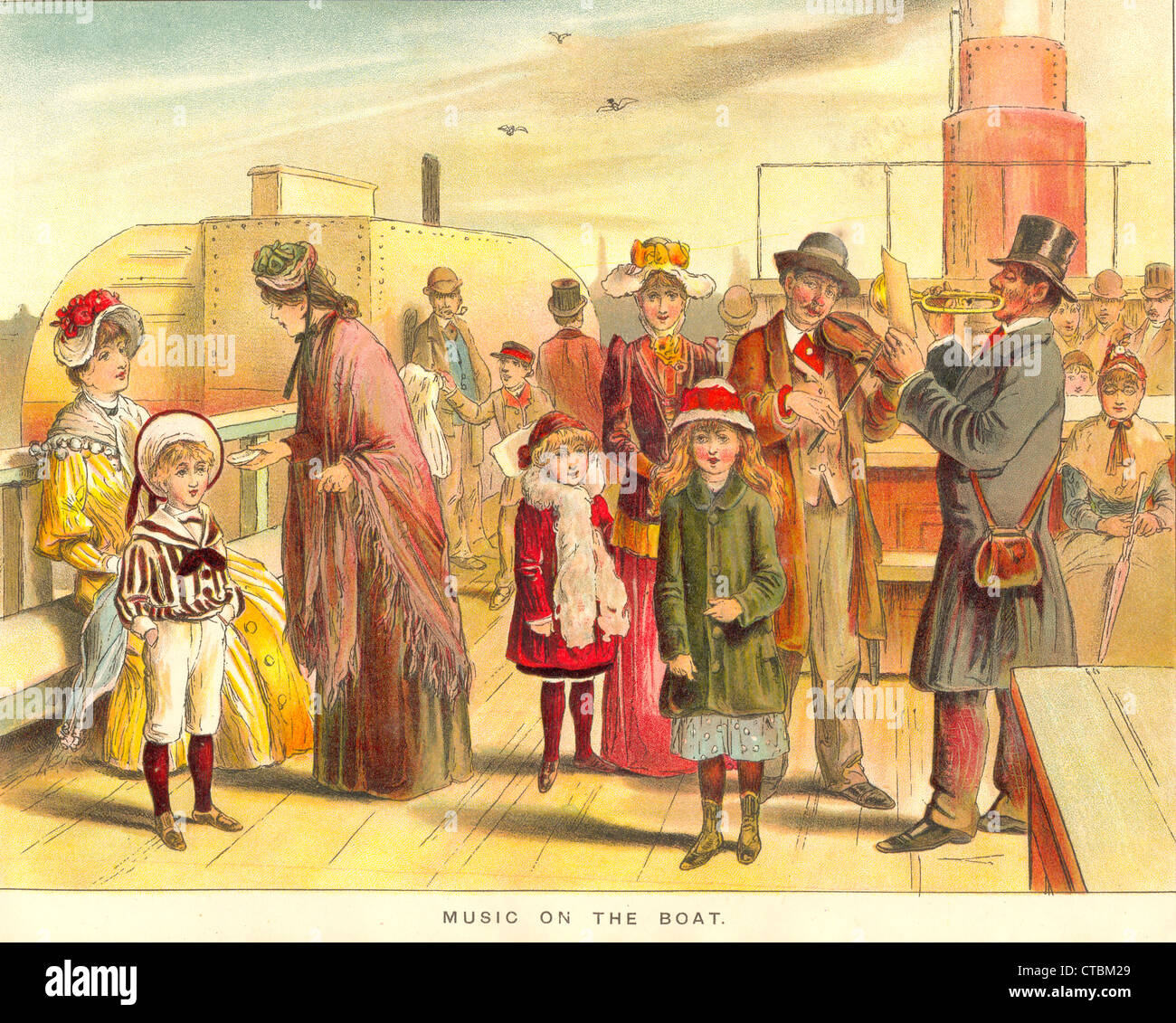 Un giorno sul Fiume pubblicato da Ward, bloccare, Bowden & Co Foto Stock