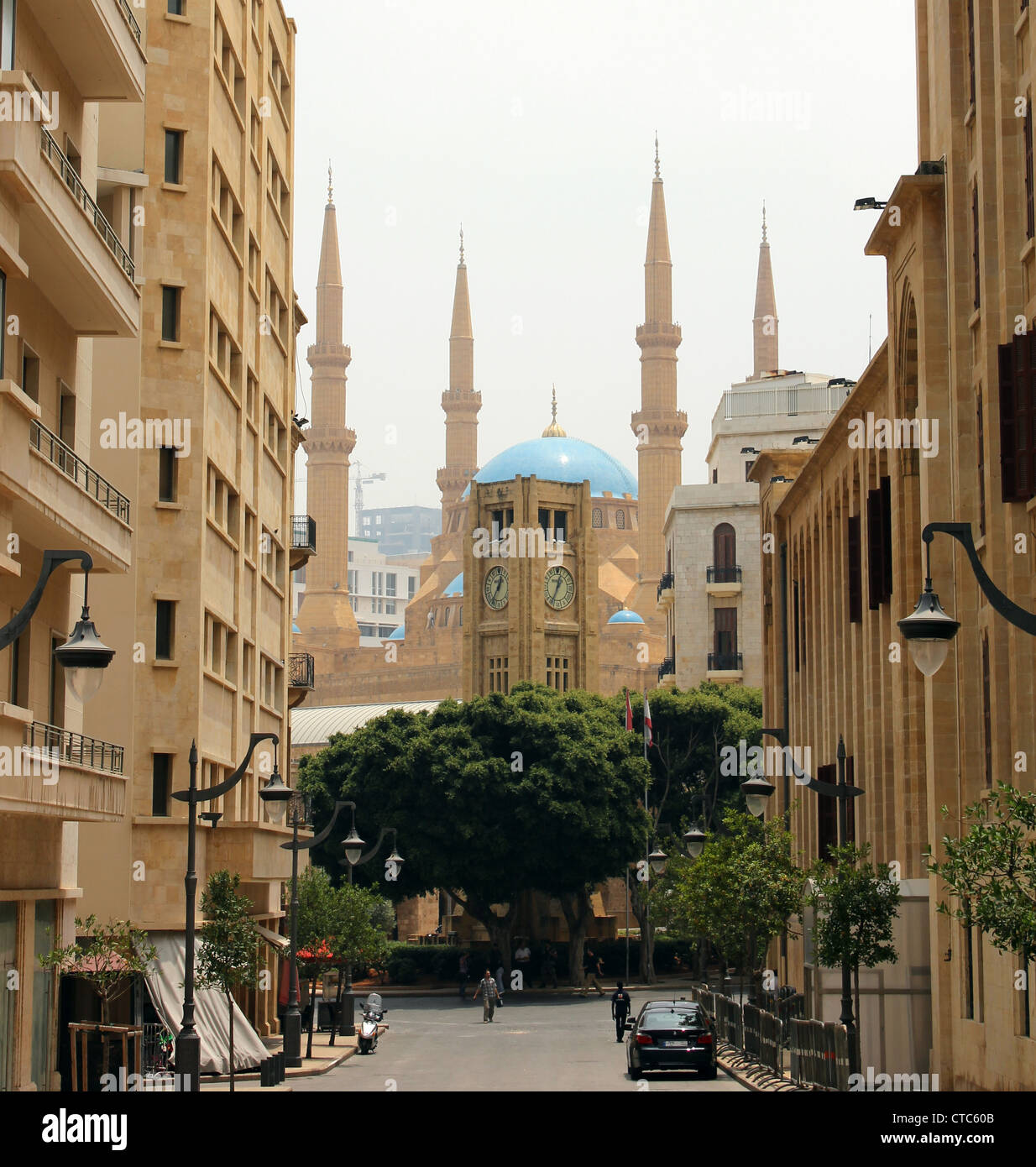 Area di Piazza del Parlamento, Beirut, Libano Foto Stock