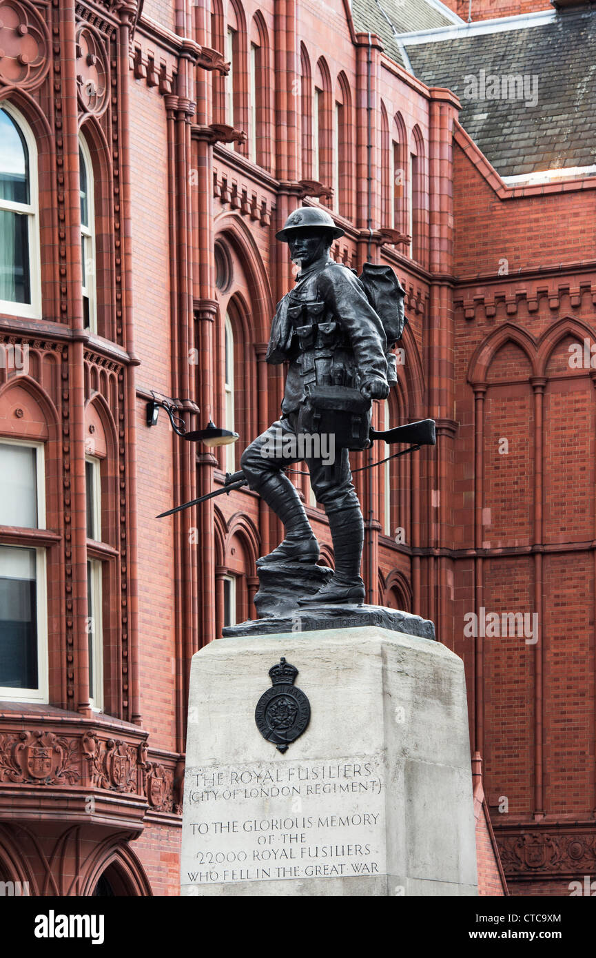 Royal Fusiliers Memorial. Holburn alta. Londra, Inghilterra Foto Stock