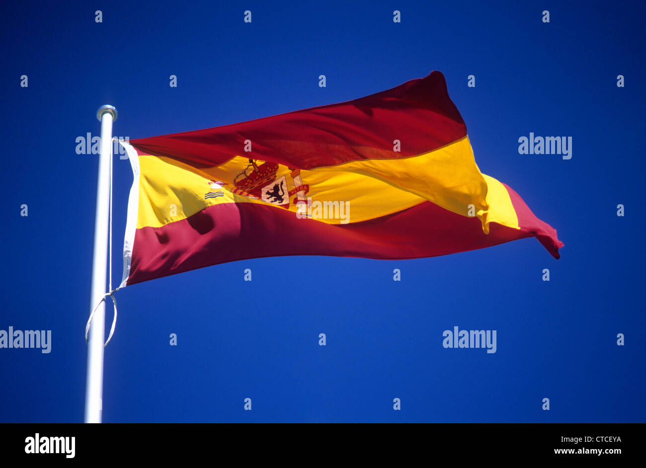 La bandiera nazionale/i colori di Spagna. Foto Stock
