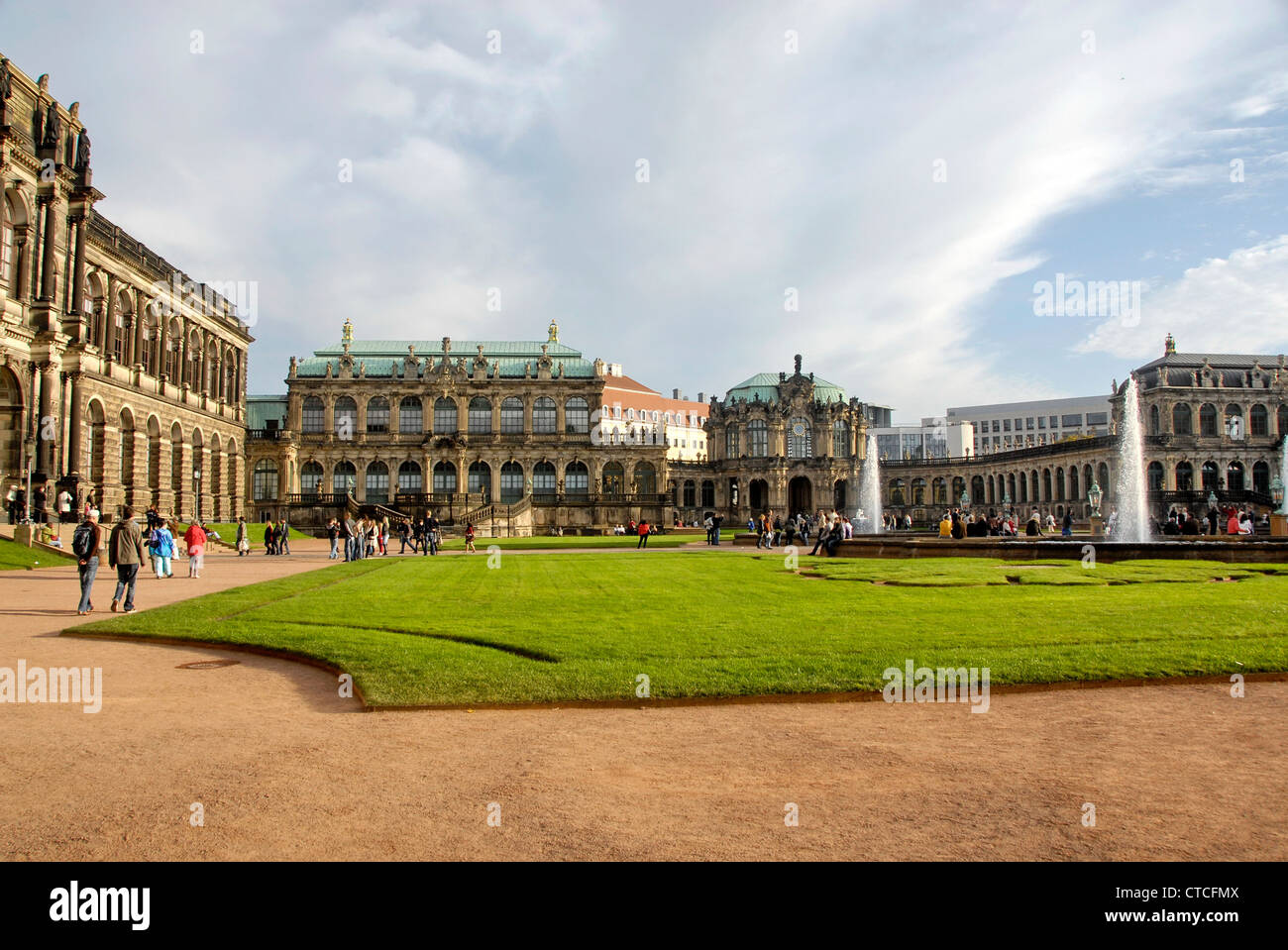 Palazzo Zwinger a Dresda, Germania Foto Stock