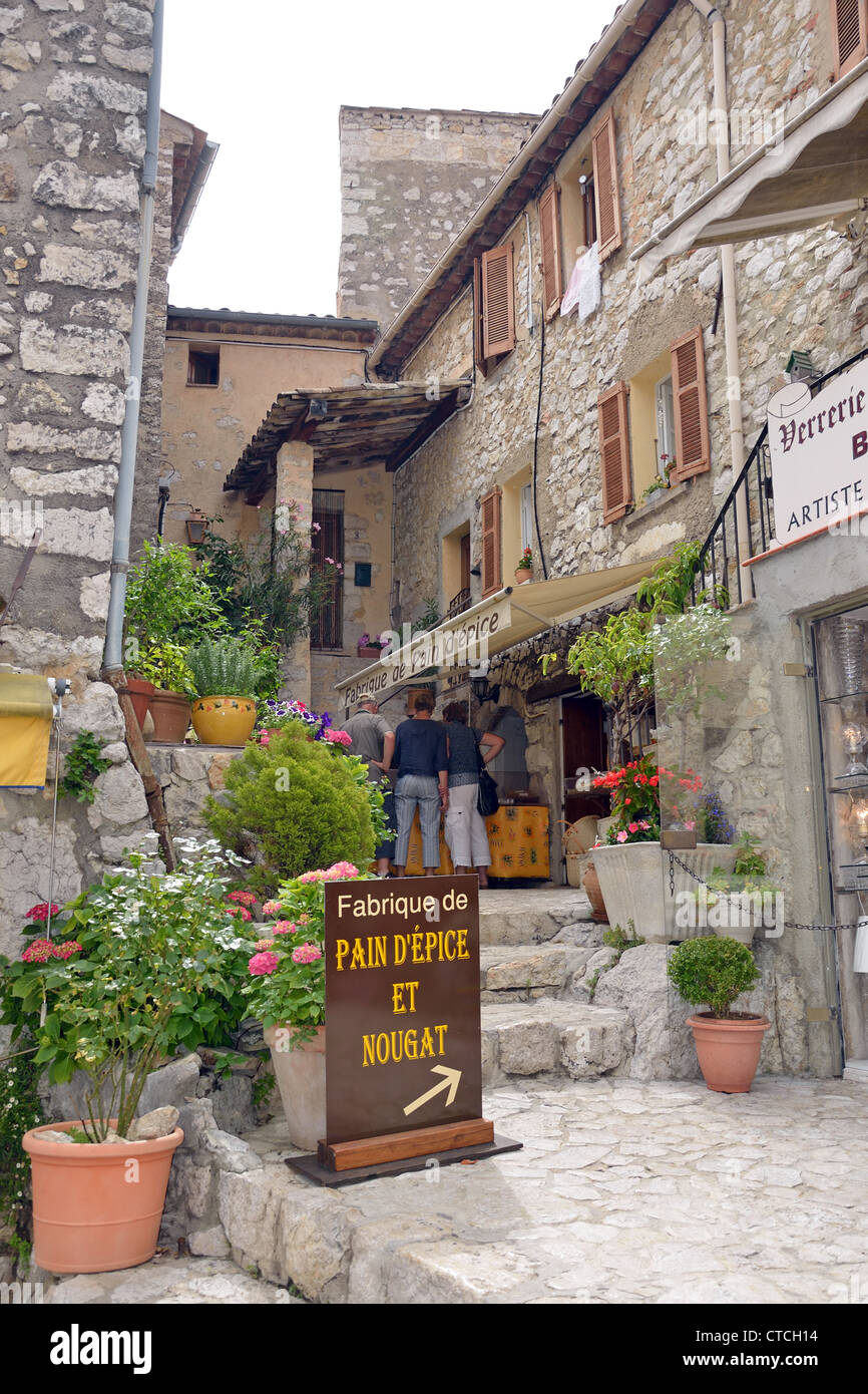 Confiserie (pasticceria) store, Gourdon, Côte d'Azur, Alpes-Maritimes, Provence-Alpes-Côte d'Azur, in Francia Foto Stock
