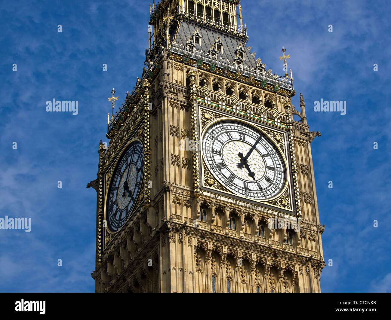 Big ben clock tower in London REGNO UNITO Foto Stock