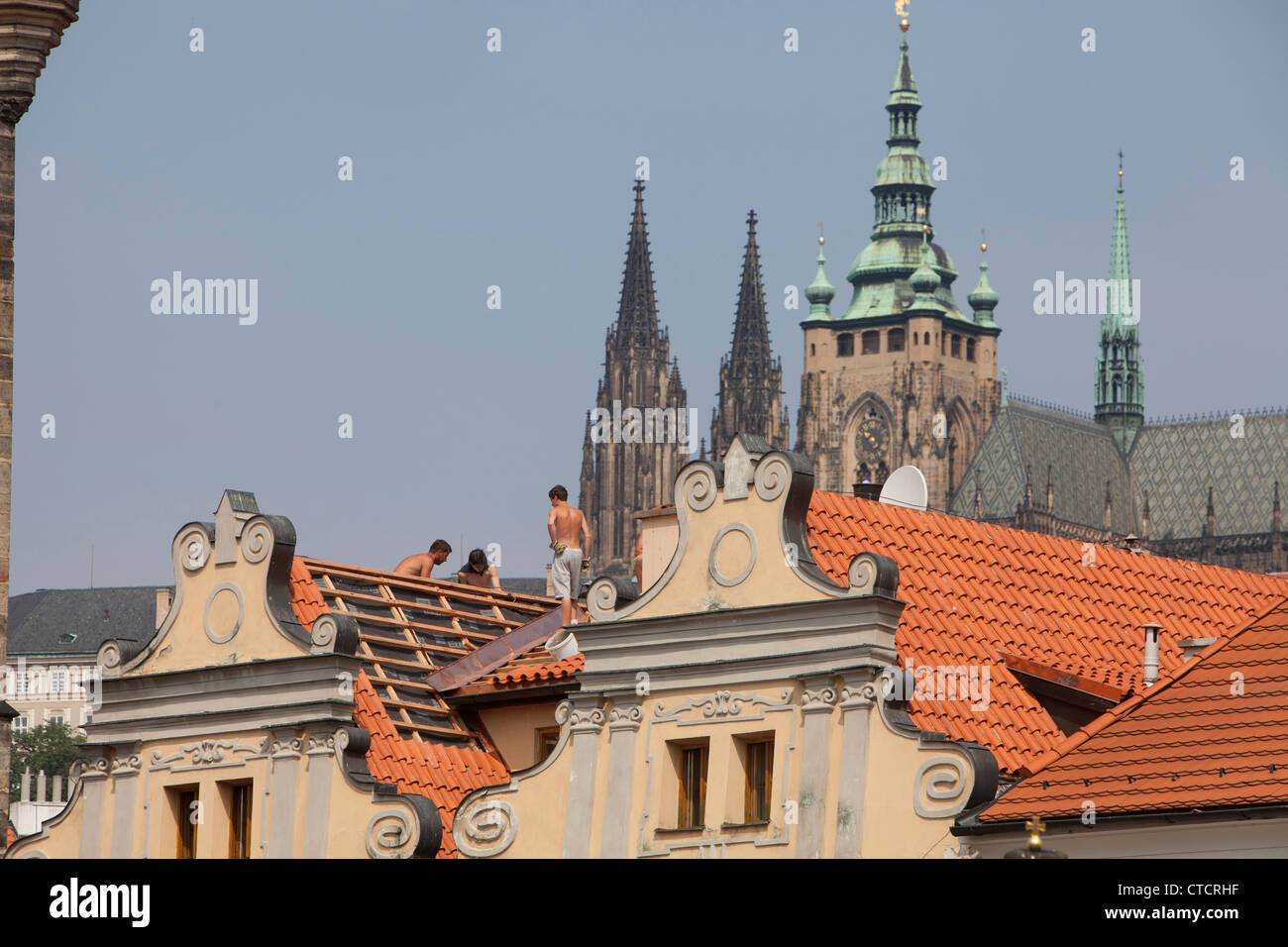 Repubblica ceca, edifici, Praga, città, architettura, arte, monumenti, alloggiamento, turismo, scena, urban Foto Stock