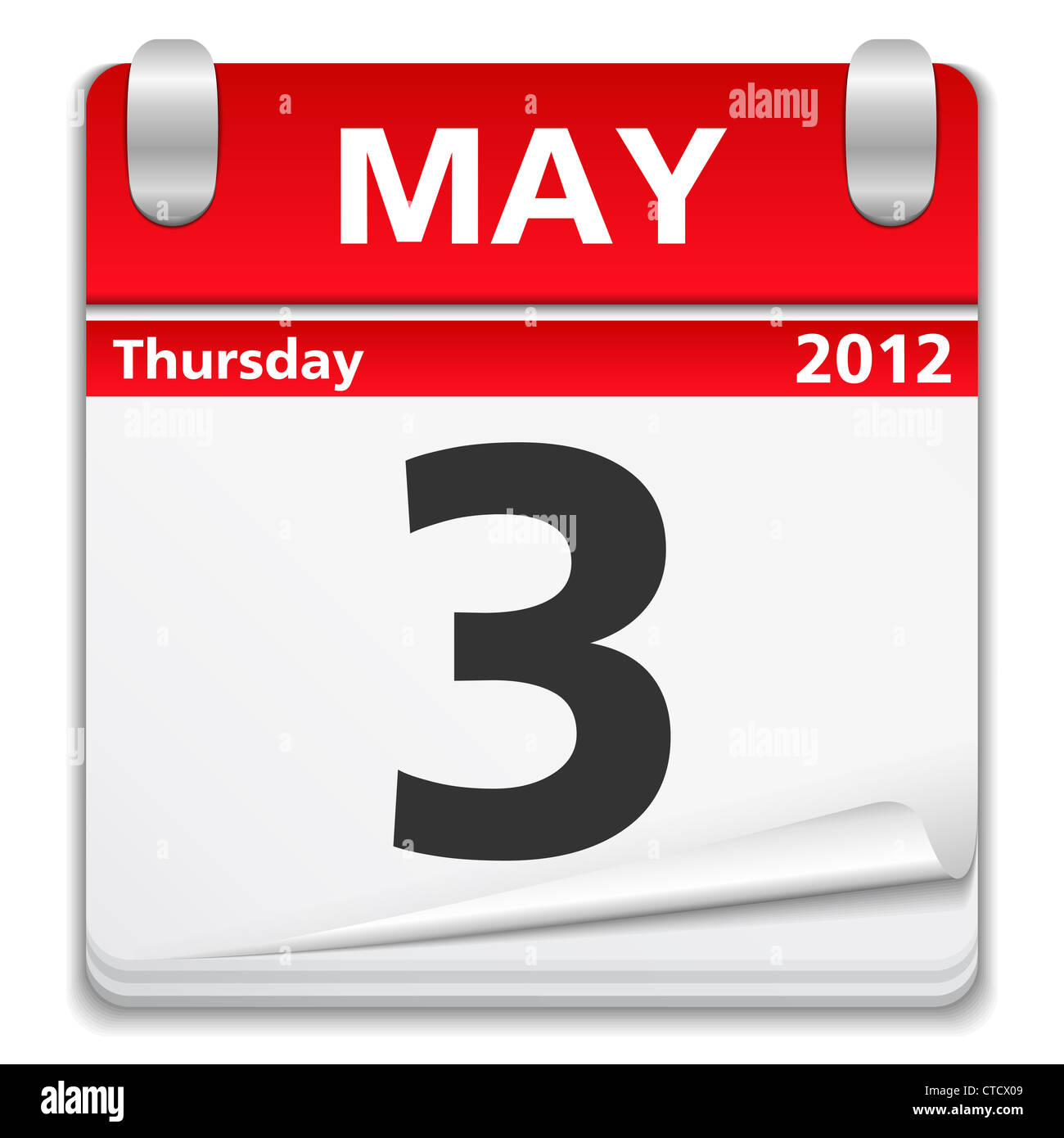 Icona del calendario Foto Stock