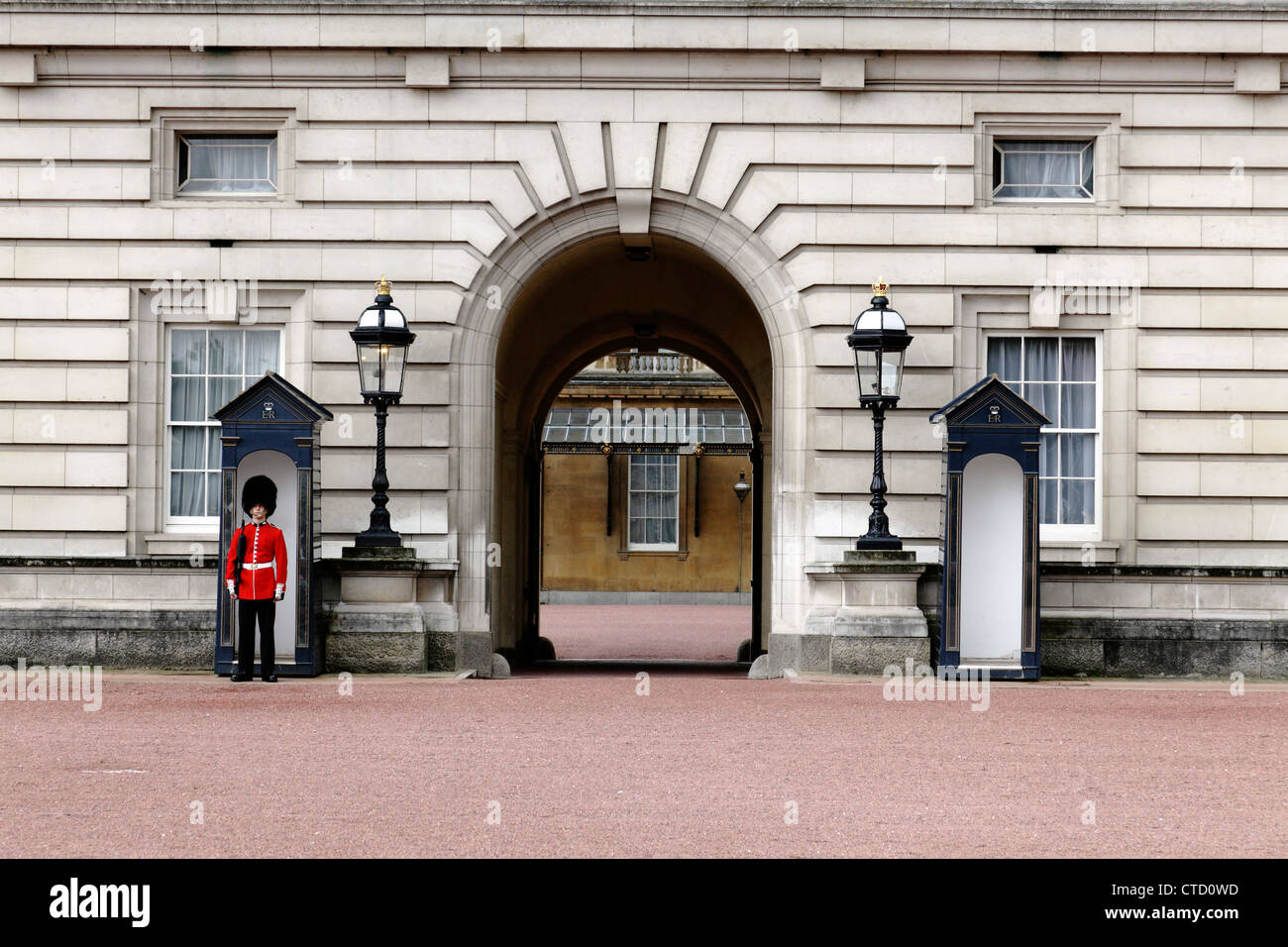 Buckingham Palace Guard, Londra, Regno Unito Foto Stock
