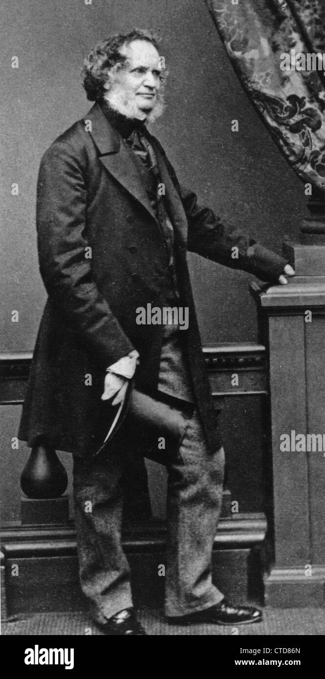 EDWARD SMITH-STANLEY, XIV Conte di Derby (1799-1869) British politico conservatore che è stato Primo ministro per tre volte Foto Stock