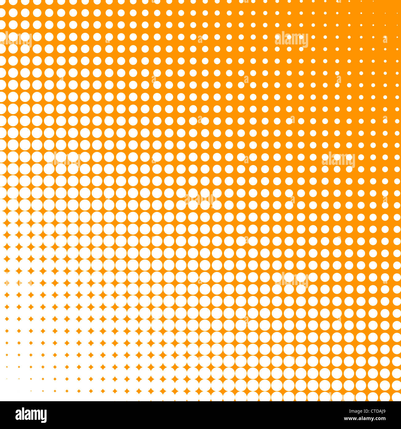 Puntini bianchi cambia forma Foto Stock