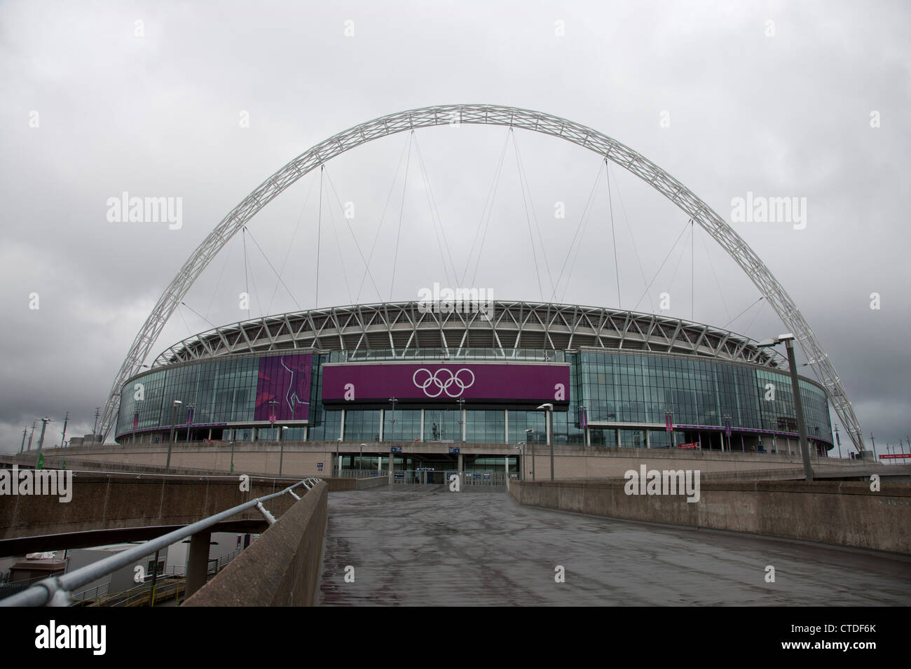 Lo stadio di Wembley, l'hosting di Londra 2012 Olympic torneo di calcio Foto Stock