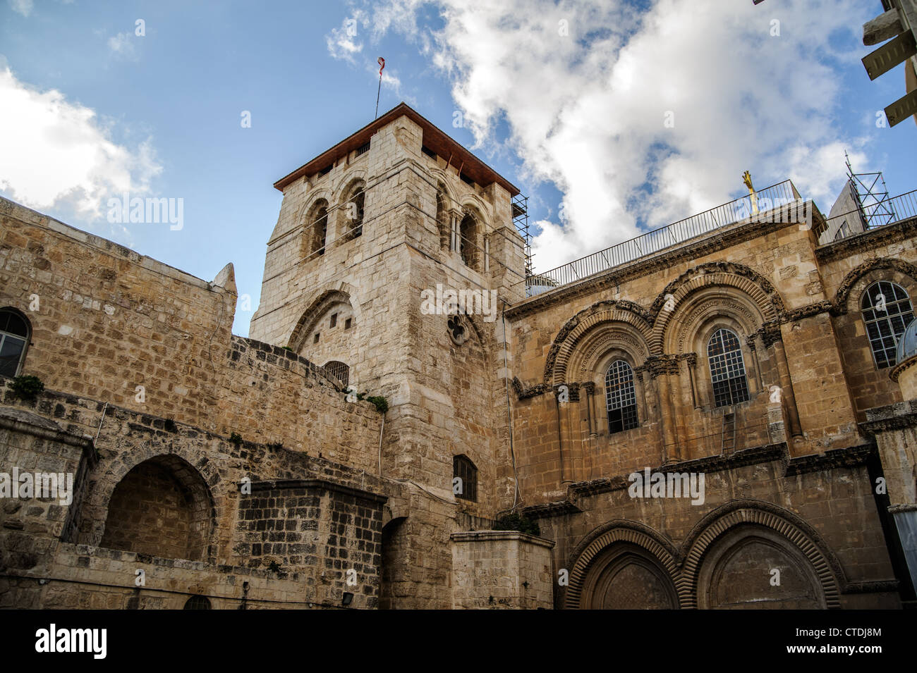 Chiesa del Santo Sepolcro nella città vecchia di Gerusalemme Israele Foto Stock