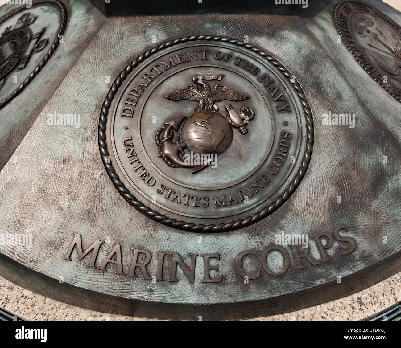 US Marine Corps guarnizione di tenuta Foto Stock