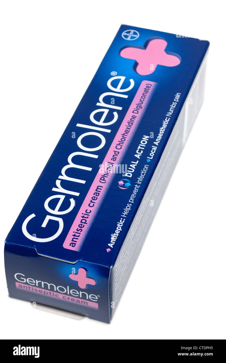 Germolene duplice azione antisettica crema Foto Stock