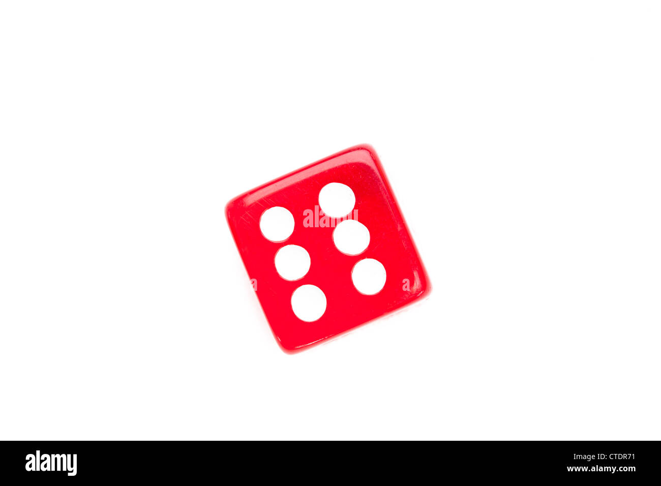 Dice che designa un numero sei Foto Stock