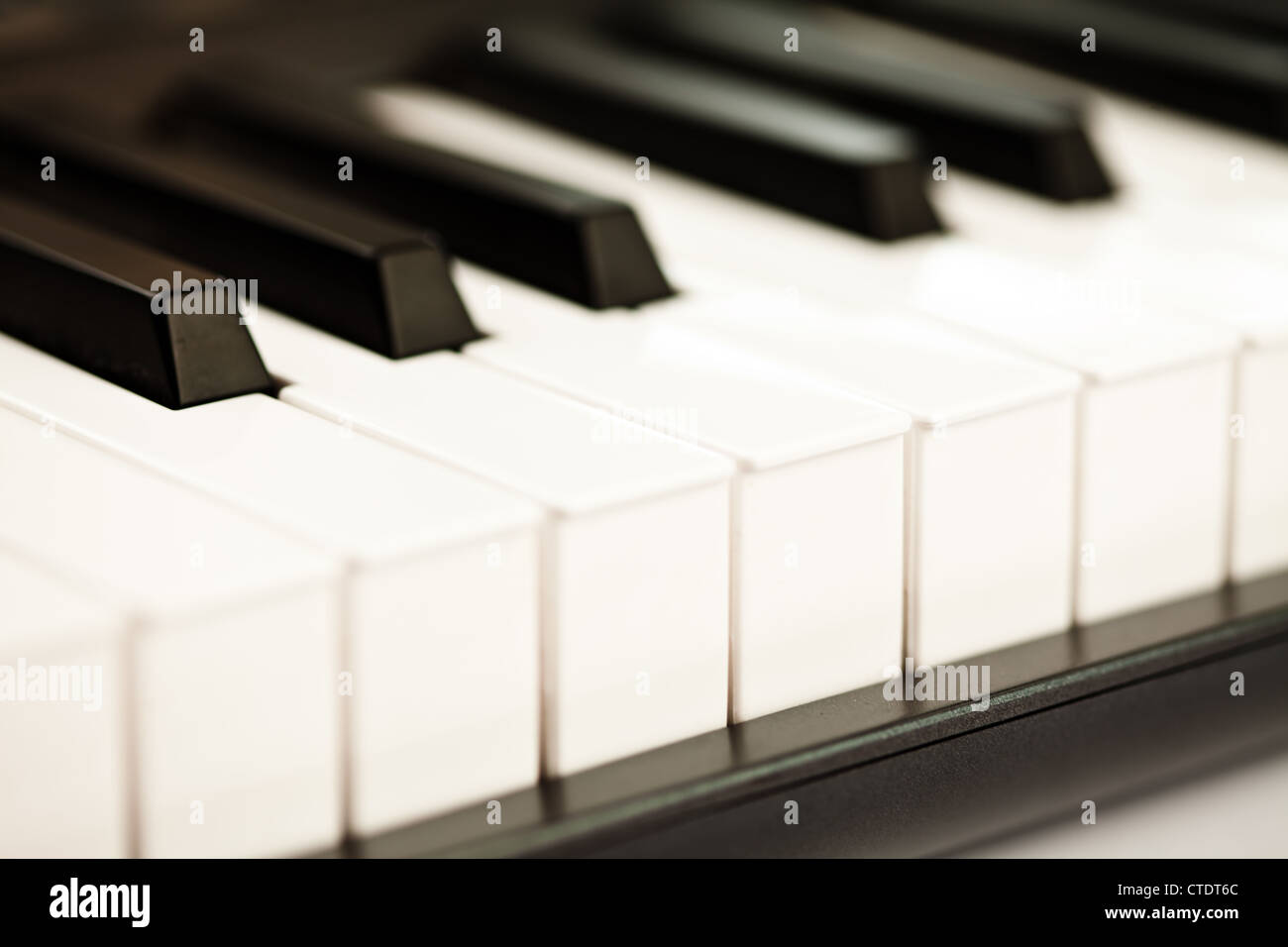 Tasti di un pianoforte Foto Stock