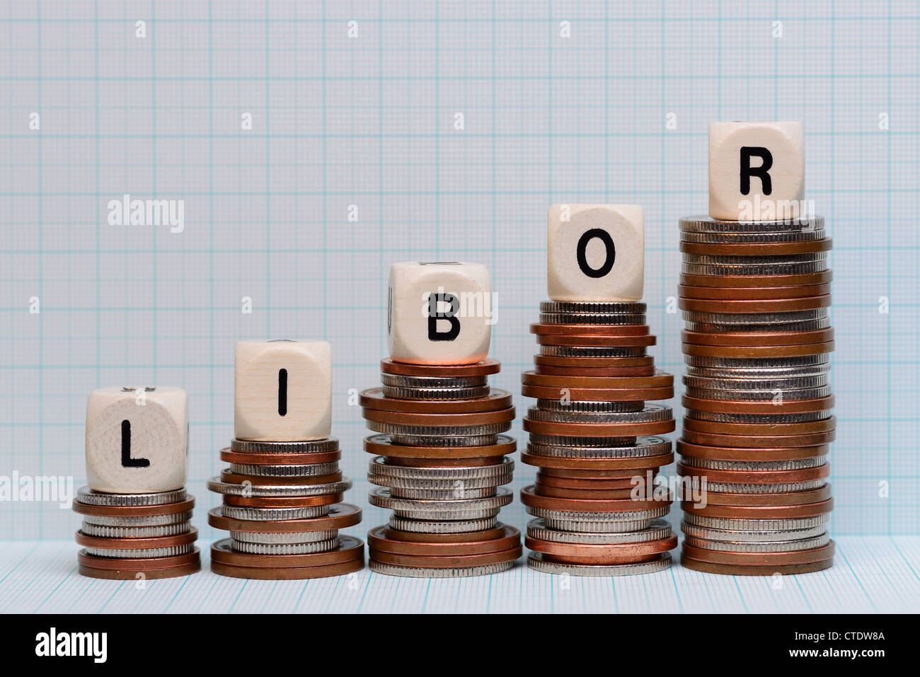 Libor concetto delle finanze Foto Stock