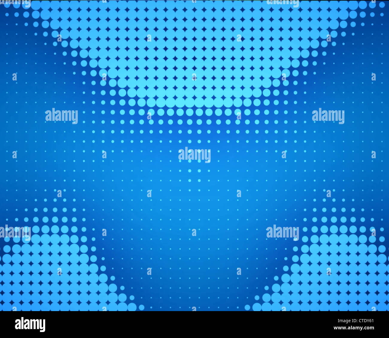 Punti Blu messo in onda Foto Stock