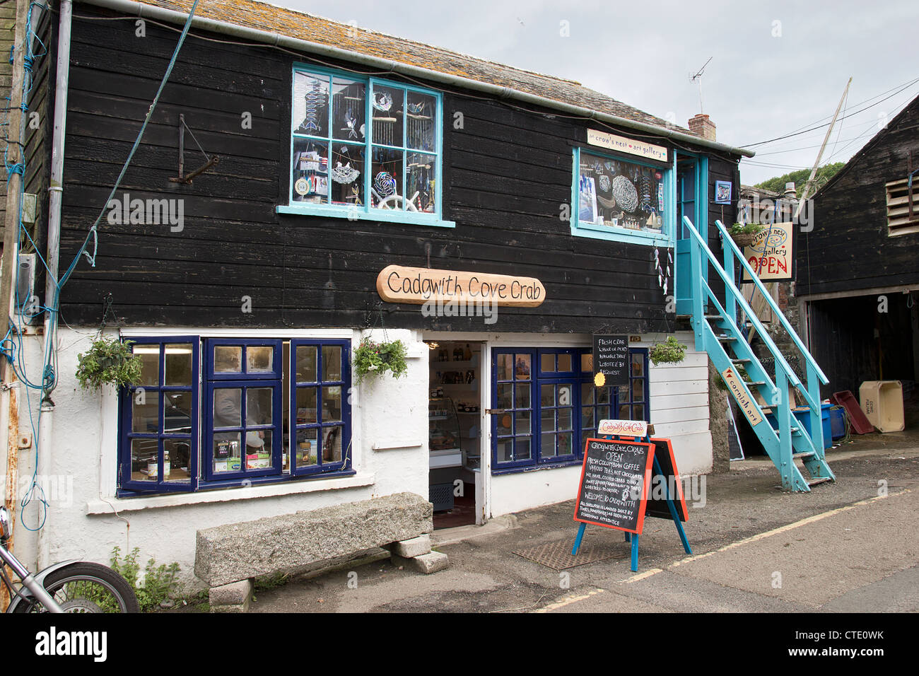 Cadgwith Cove Regali pescare granchi Shop Cornovaglia Foto Stock