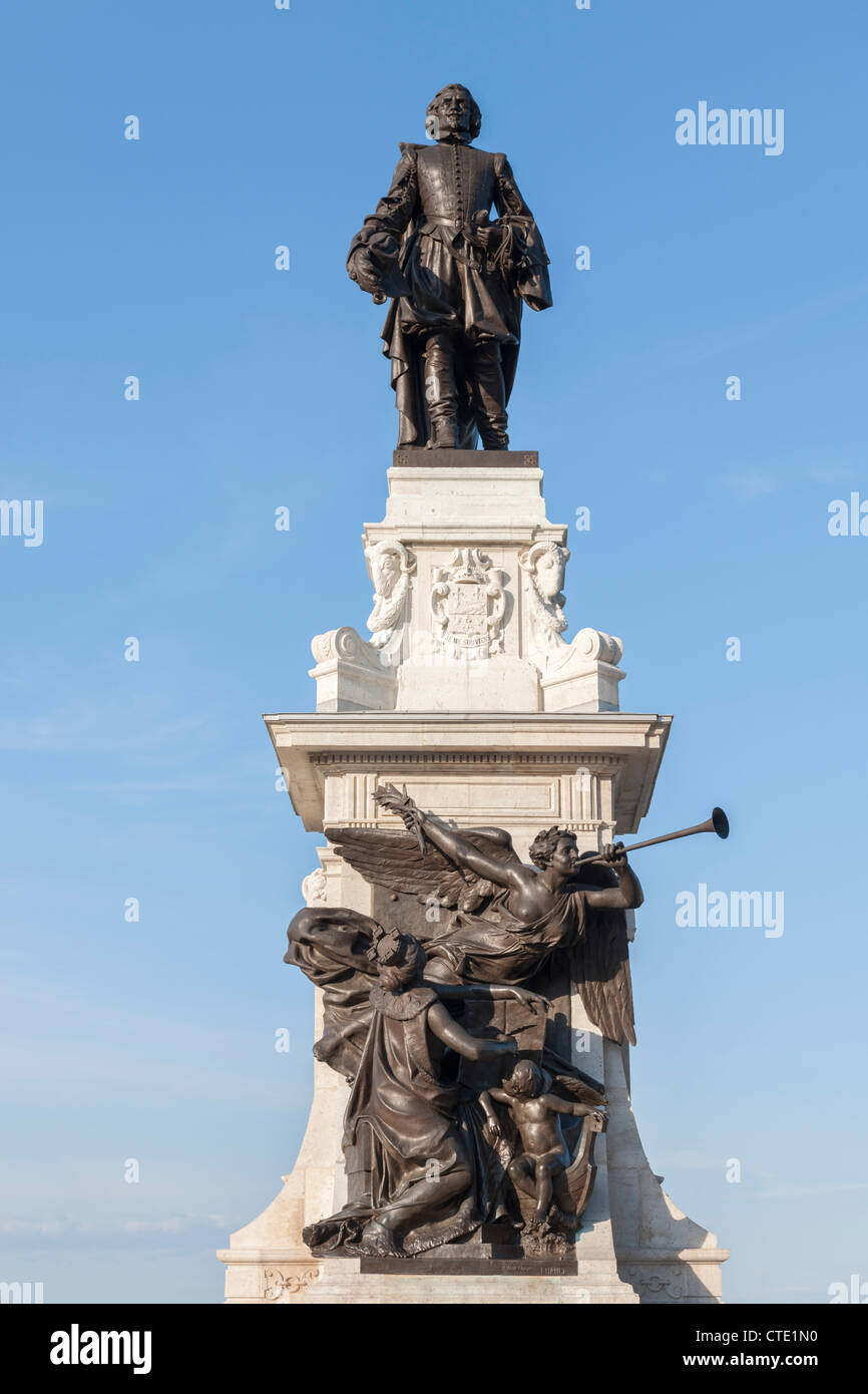 Samuel de Champlain, Quebec City Foto Stock