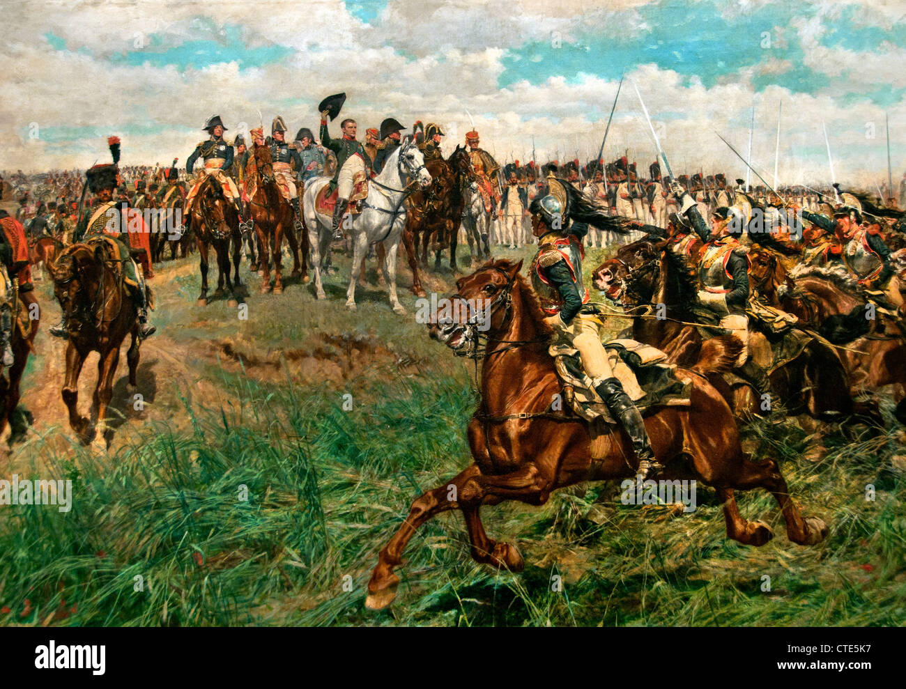 Friedland 1807 da Ernest Meissonier francese Francia 1815-1891 ( Live dell'Imperatore Napoleone Bonaparte ) Foto Stock