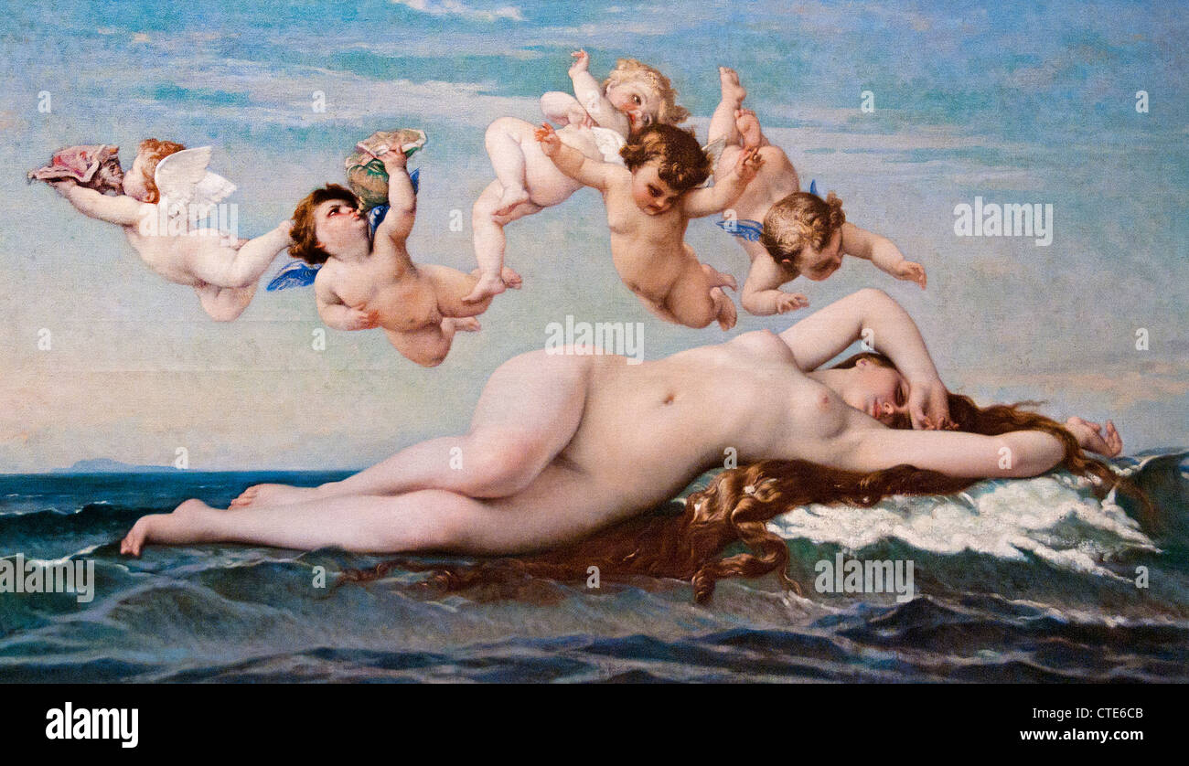 La Nascita di Venere 1875 Alexandre Cabanel francese Francia Parigi 1823-1889 Foto Stock