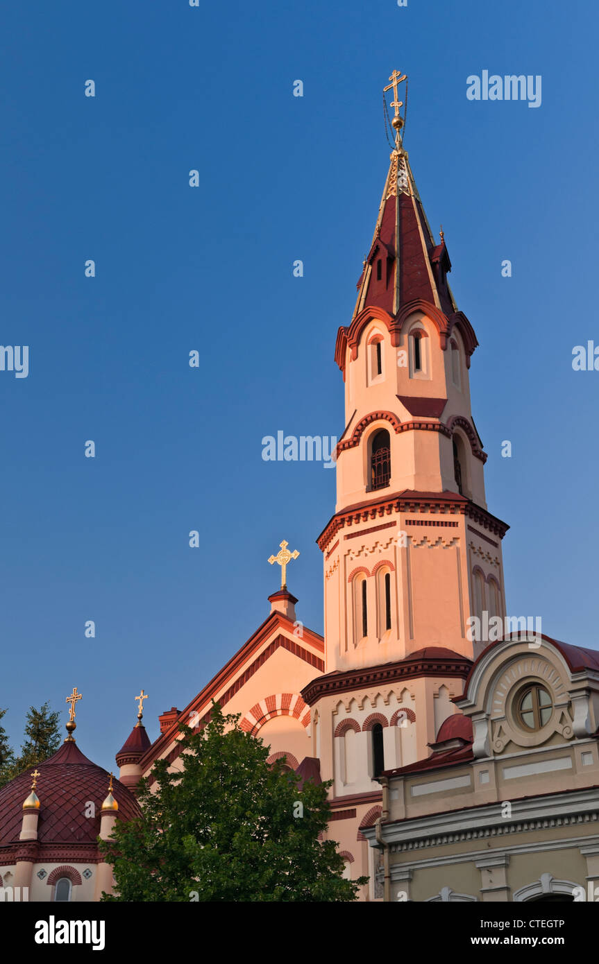 St Nicholas Chiesa Russa Ortodossa Vilnius Lituania Foto Stock