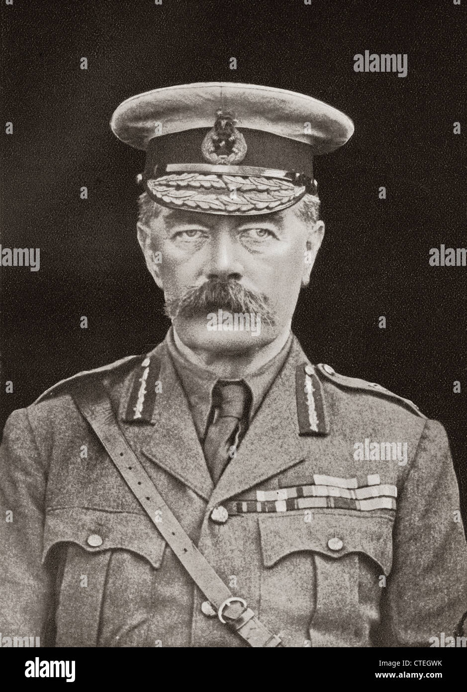 Maresciallo di Campo Horatio Herbert Kitchener, primo Earl Kitchener, 1850 - 1916. Irish-nato British Maresciallo di Campo. Foto Stock