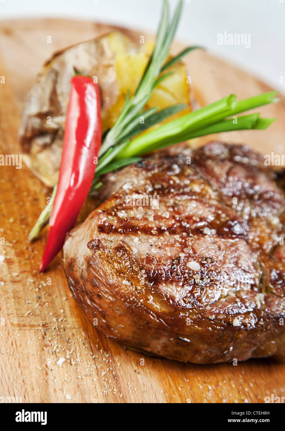 Carne alla griglia Foto Stock