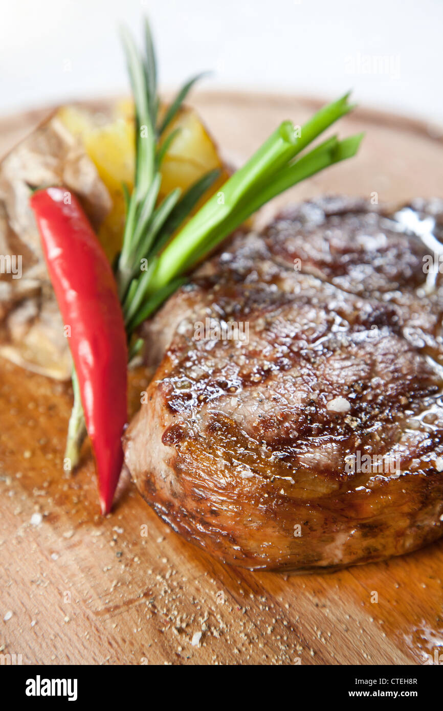 Carne alla griglia Foto Stock