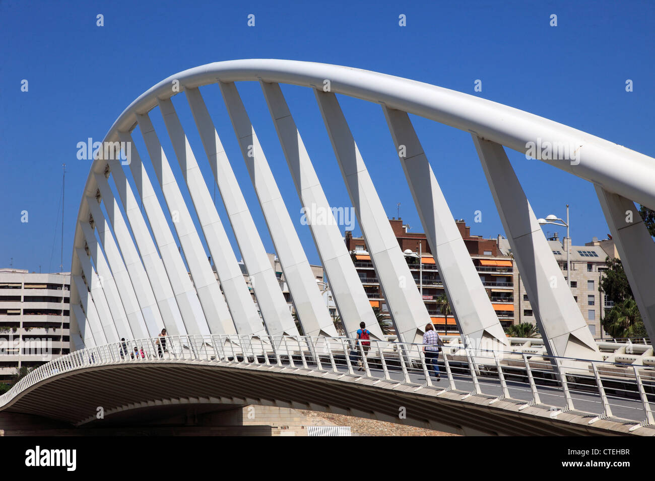 Spagna, Valencia, Puente de la Exposicion, bridge Foto Stock