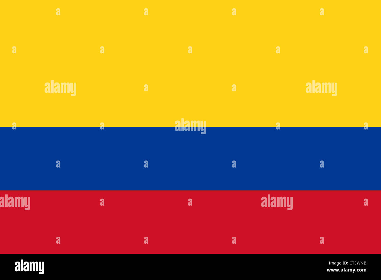 Un'immagine della bandiera nazionale della Colombia Foto Stock