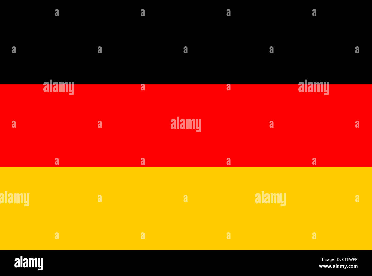 Un'immagine della bandiera nazionale della Germania Foto Stock