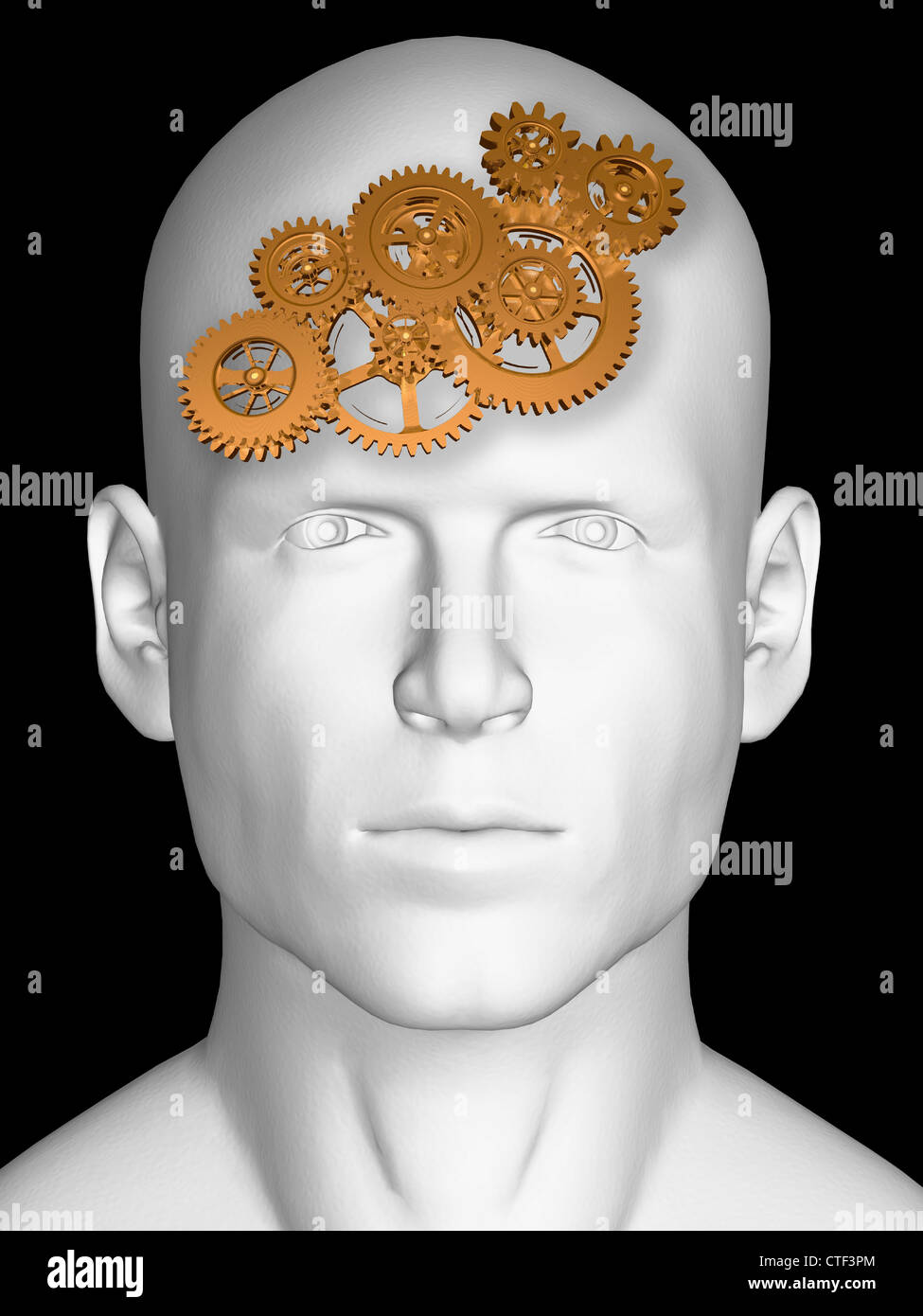 Immagine concettuale del cervello umano Foto Stock