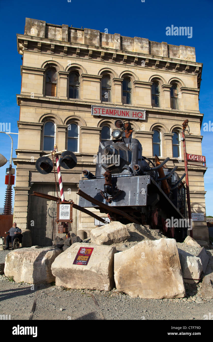 Steampunk HQ, Oamaru, Isola del Sud della Nuova Zelanda 3 Foto Stock