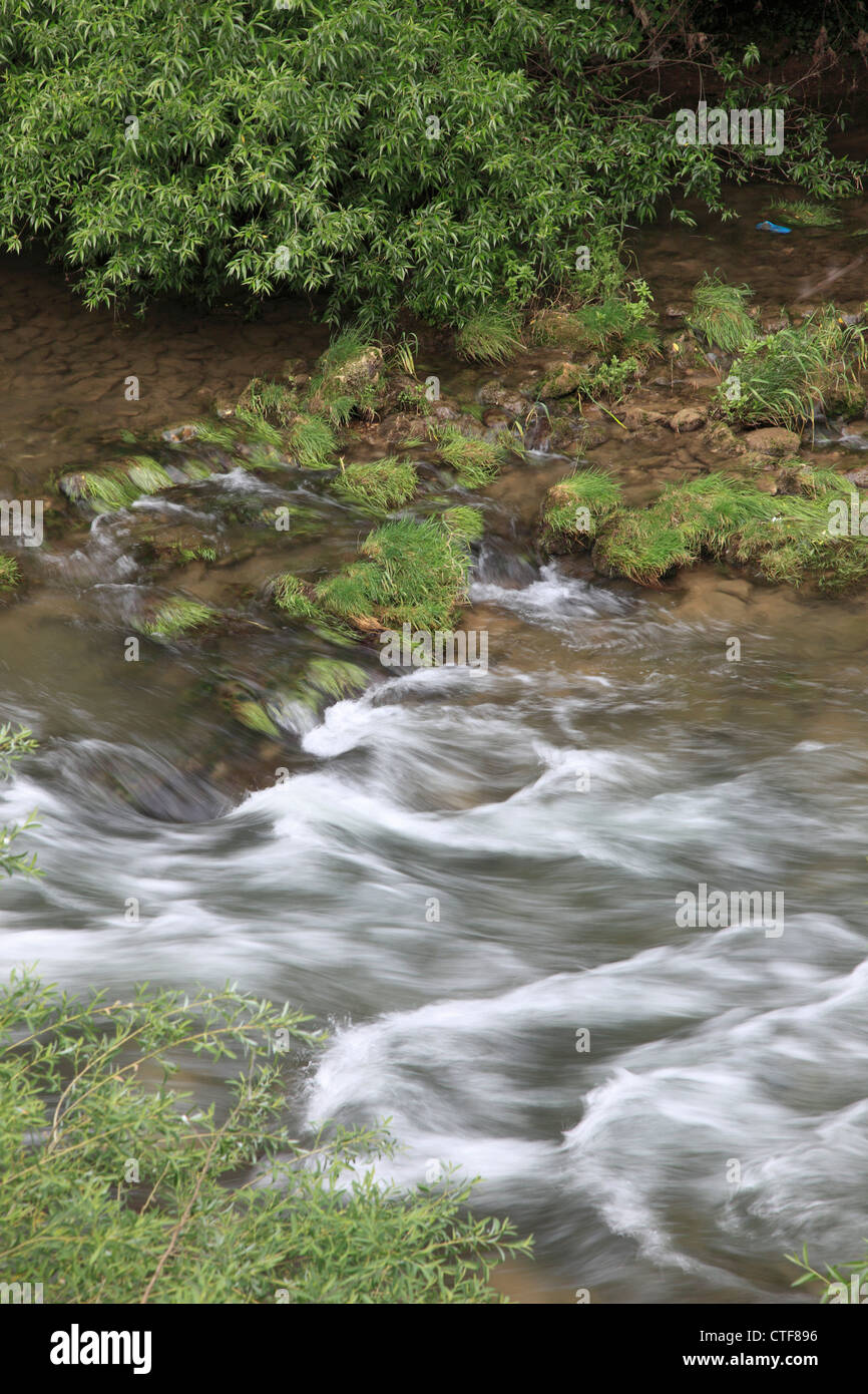 Spagna, Navarra, Estella Fiume Ega, Foto Stock