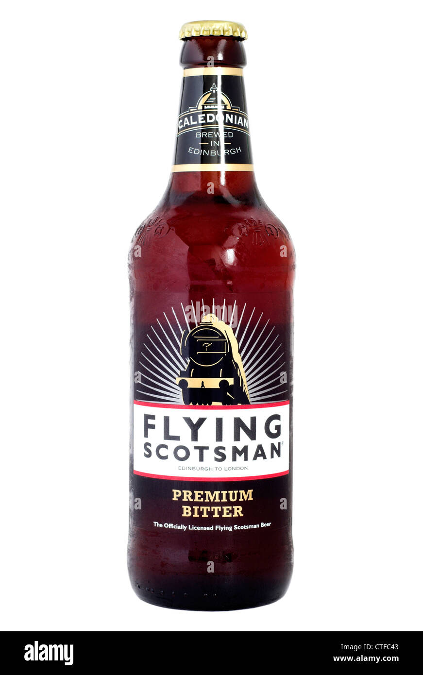 Caledonian (Heineken UK) Flying Scotsman le bottiglie di birra - corrente @ 2012. Foto Stock