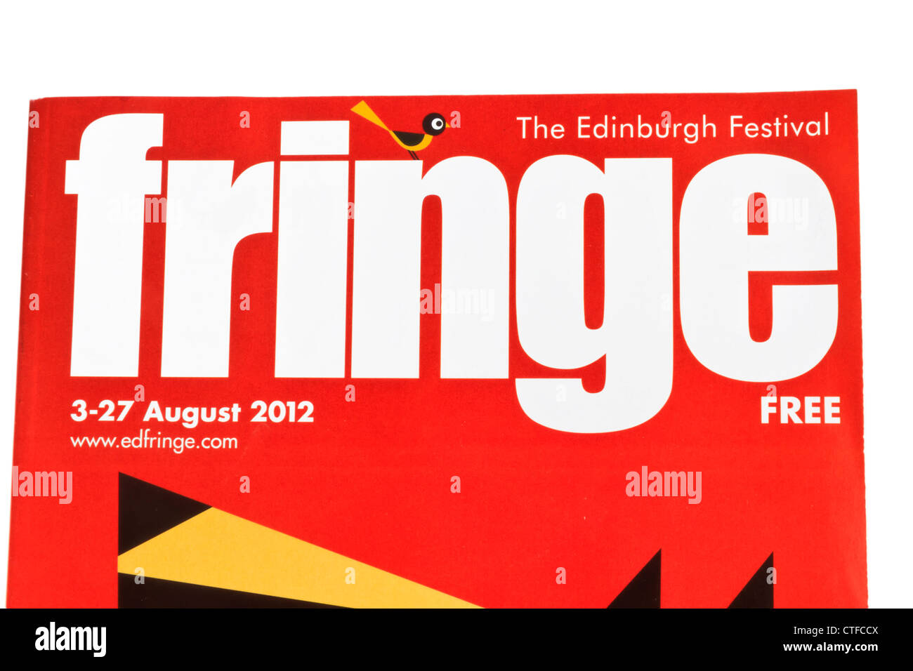 2012 Edinburgh Fringe Festival catalogo Foto Stock