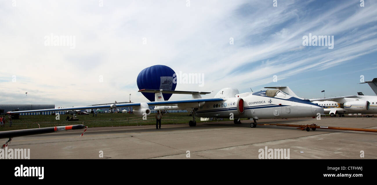 Aerei di ricognizione Myasishchev M-55 Mystic-B (internazionale salone aerospaziale MAKS-2011) Foto Stock