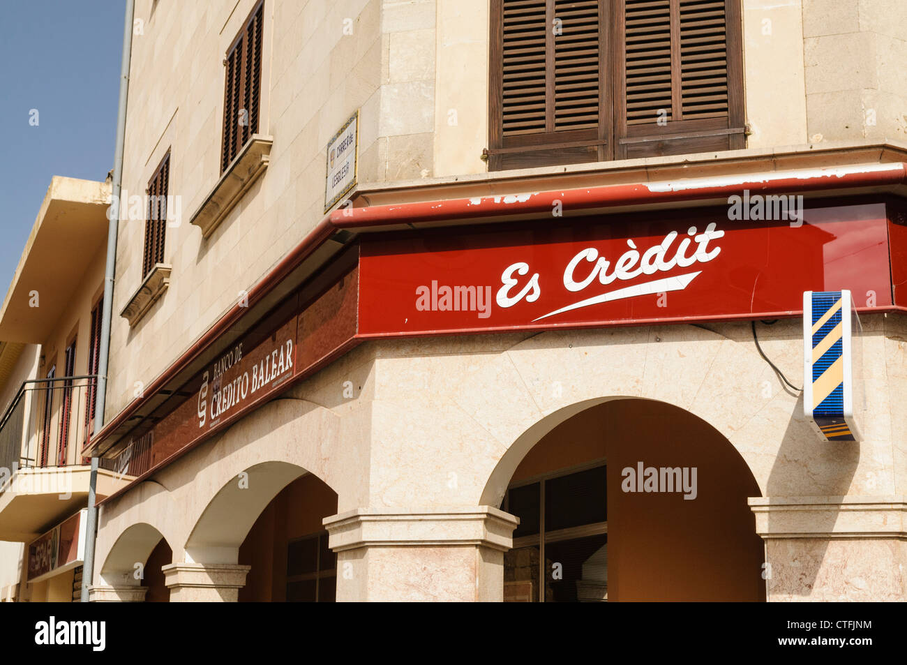 Banco de Crédito Ballear - Banca di Credito delle isole Ballearic Foto Stock