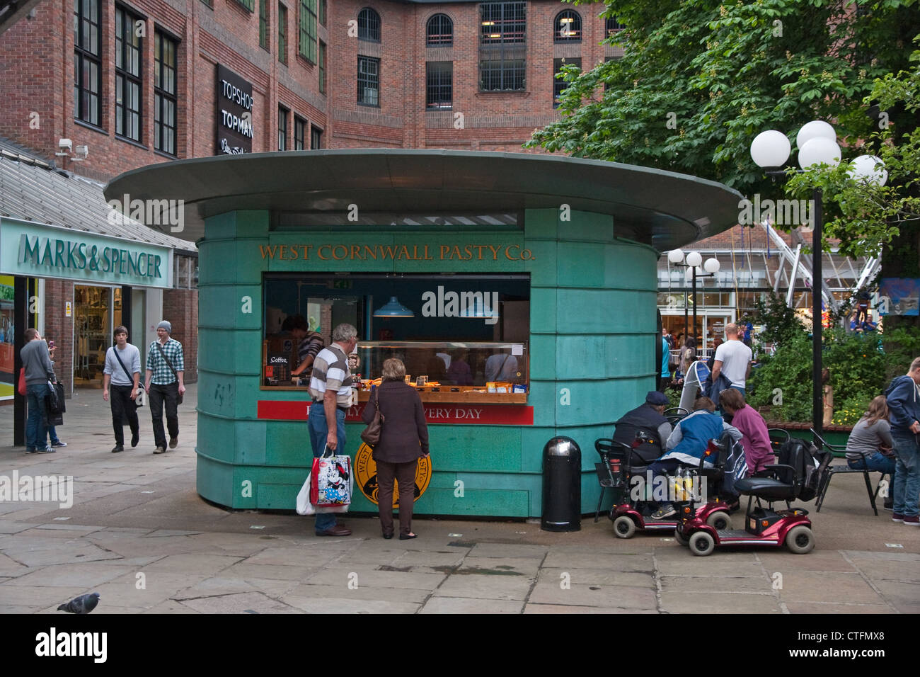 West Cornwall Pasty Company stallo in York Foto Stock
