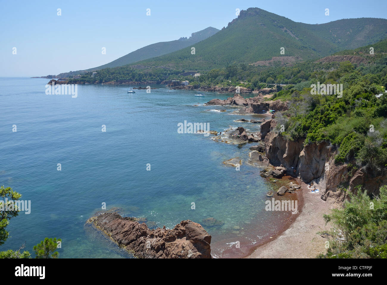 Cappuccio l'Esterel, Côte d'Azur, Var Reparto, Provence-Alpes-Côte d'Azur, in Francia Foto Stock