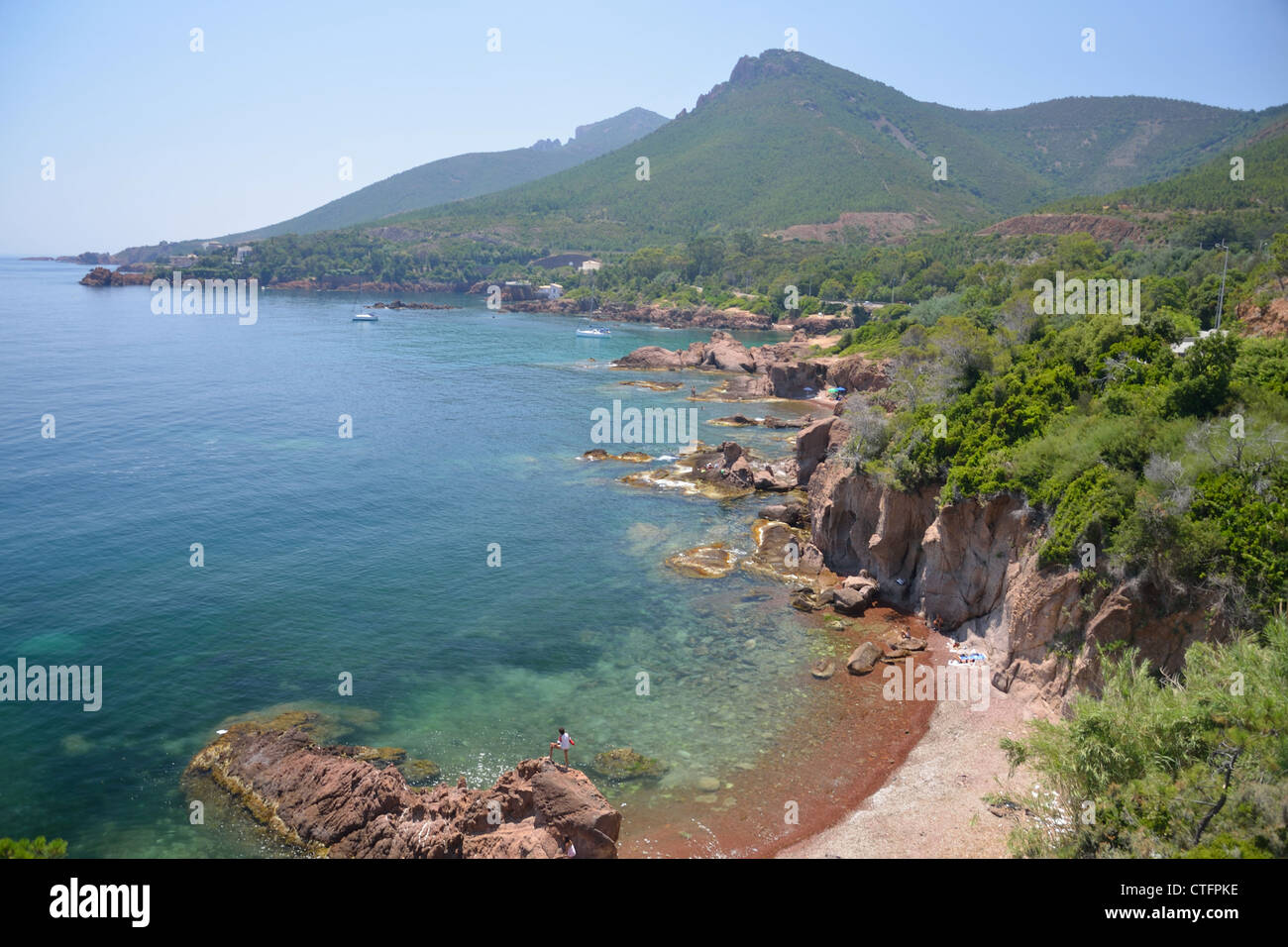 Cappuccio l'Esterel, Côte d'Azur, Var Reparto, Provence-Alpes-Côte d'Azur, in Francia Foto Stock