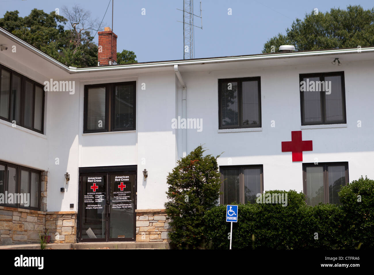 La Croce Rossa americana edificio - Arlington, Virginia, Stati Uniti d'America Foto Stock