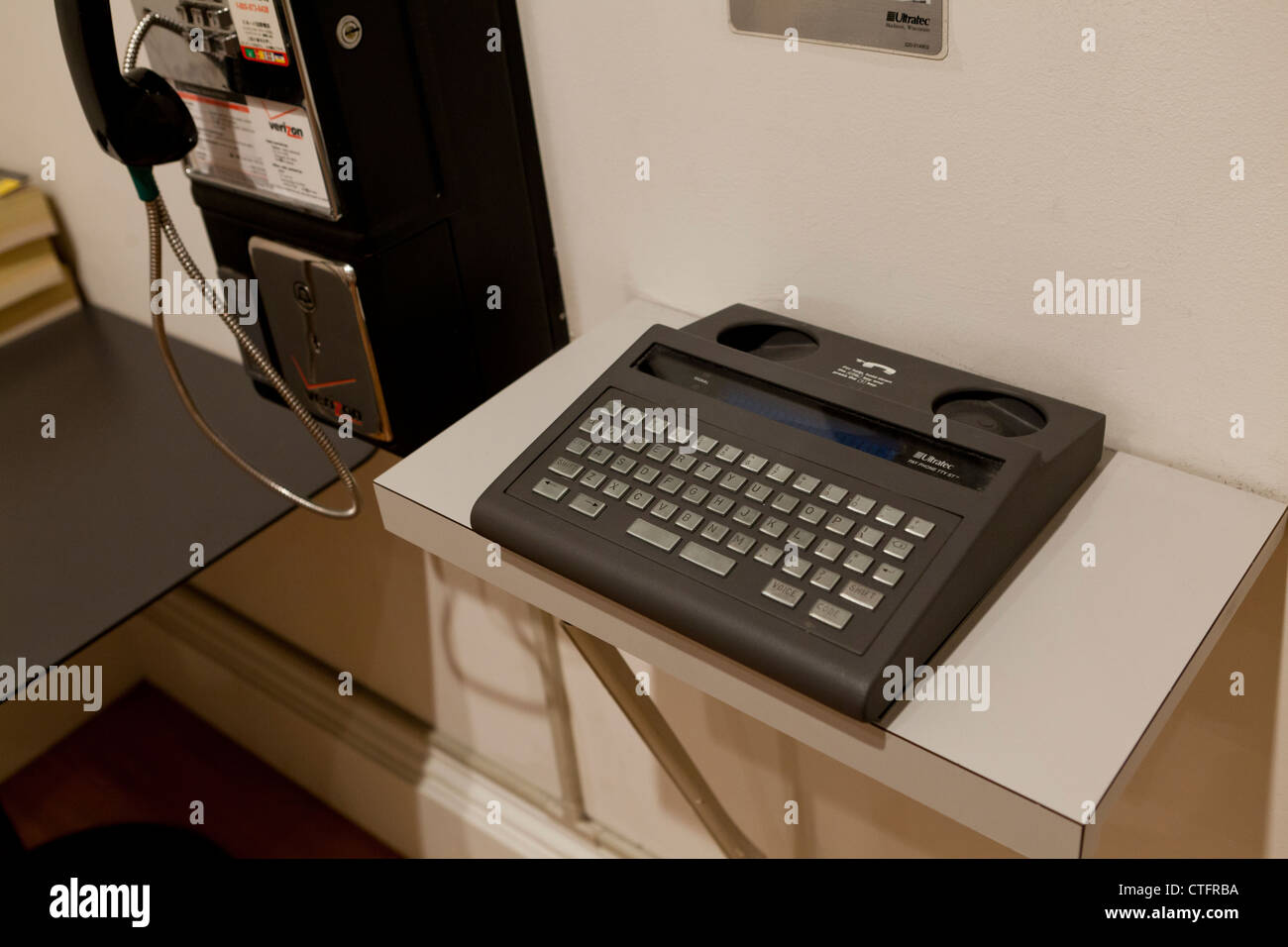 Pubblico macchina telex Foto Stock Pubblico macchina telex Foto Stock